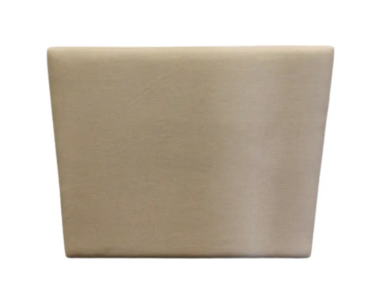 BH 0039 - Double Bedhead - Beige and Rose Gold Fabric Weave