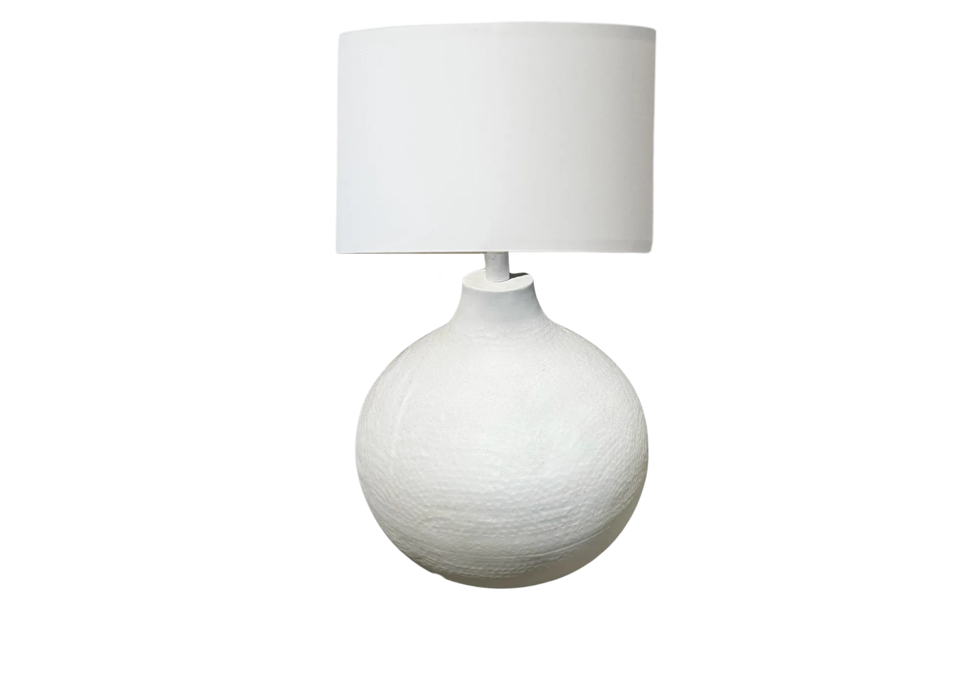 LP 6040 - Table Lamp - White Jar Base with White Shade