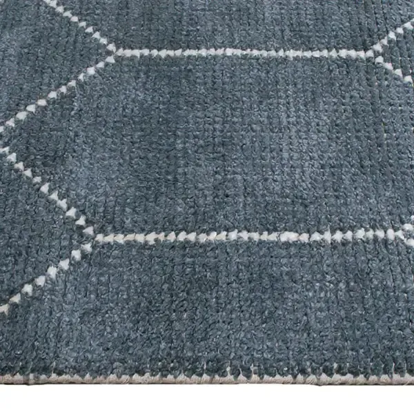 RG 7008 - Rug - Large - Silver & White Geometric Vernon (240cm x 320cm)