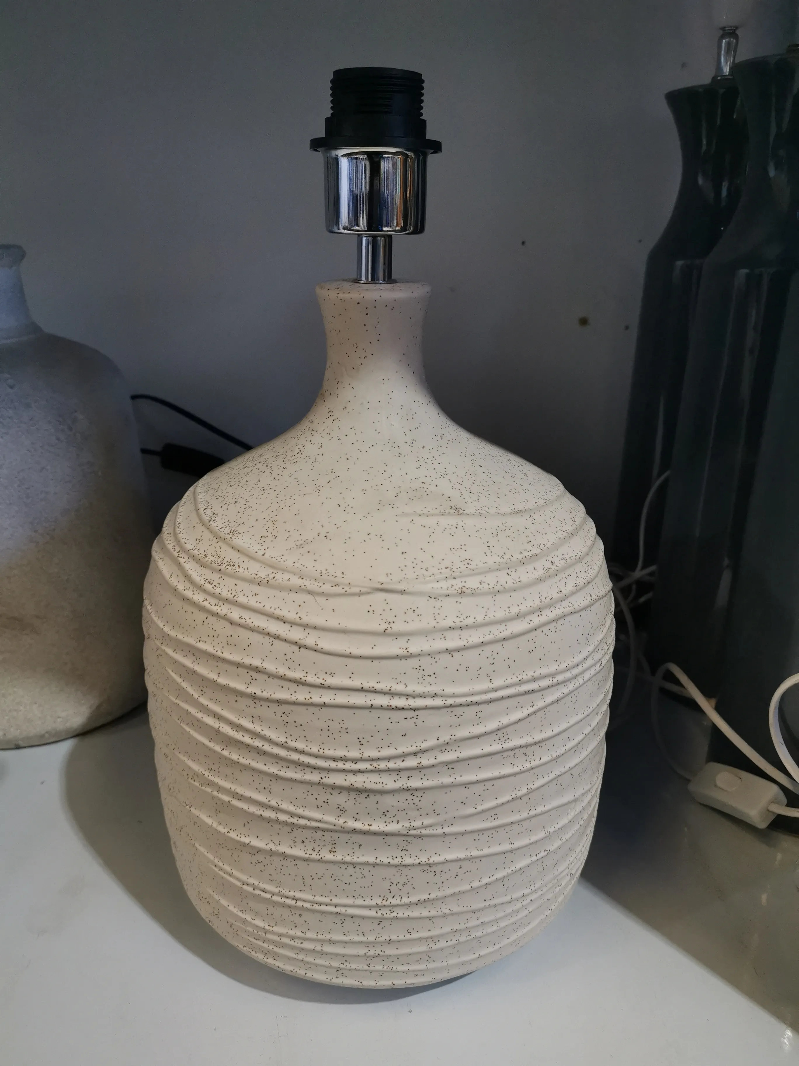 LP 5029 - Table Lamp - White Sand Textured with White Shade