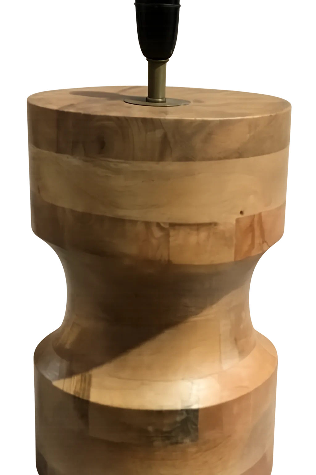 LP 9026 - Table Lamp - Routed Timber Cylinder