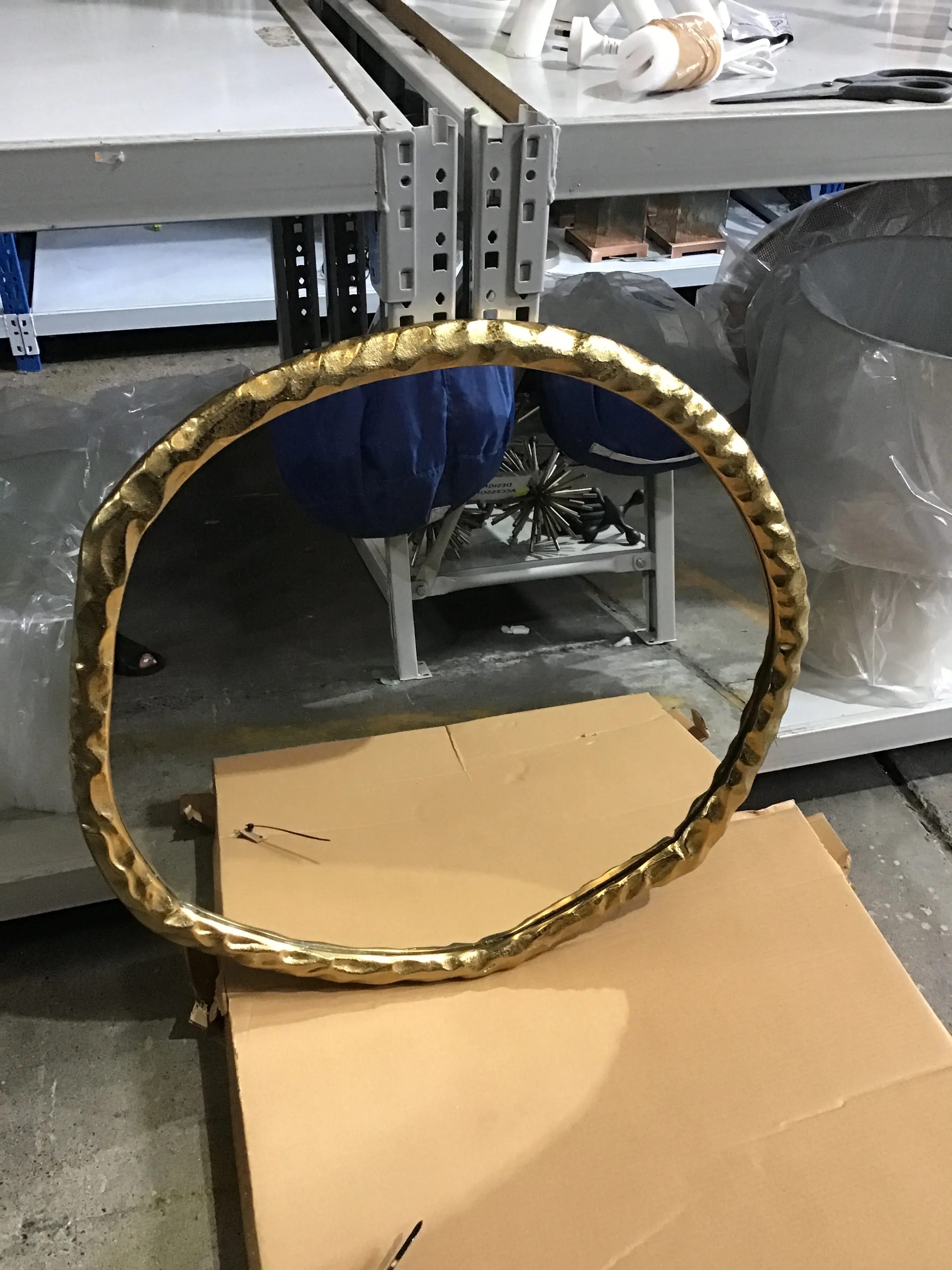 MIR 1767 - Mirror - Round Gold Rope Frame