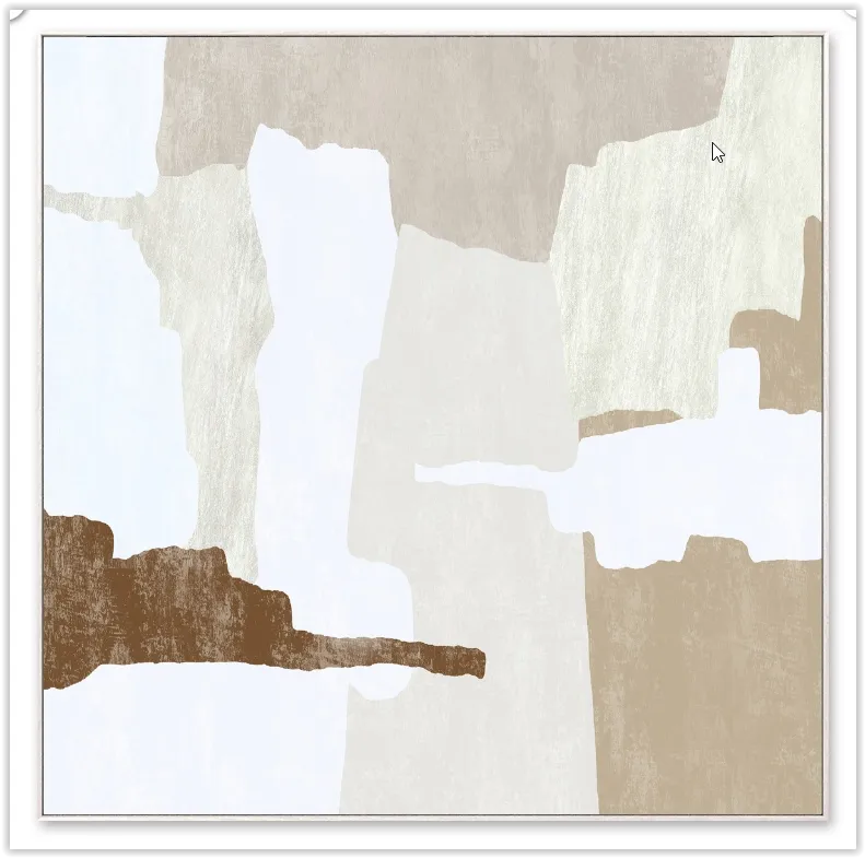 AW 1223 - Artwork - Large - Chocolate/White Framed Canvas