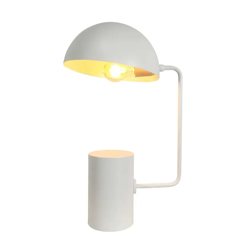 LP 0015 - Table Lamp - White Dome Shade