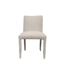 DC 0101 - Dining Chair - Mottled Beige Fully Upholstered Fabric