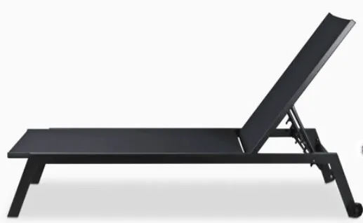 SL 0006 - Outdoor - Sunlounger - Gun Metal Grey Aluminum