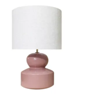 LP 0035 - Table Lamp - Maslin Ceramic Dusty Rose Gloss