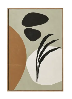 AW 5007 - Soft Green, Caramel and Black Medium Canvas