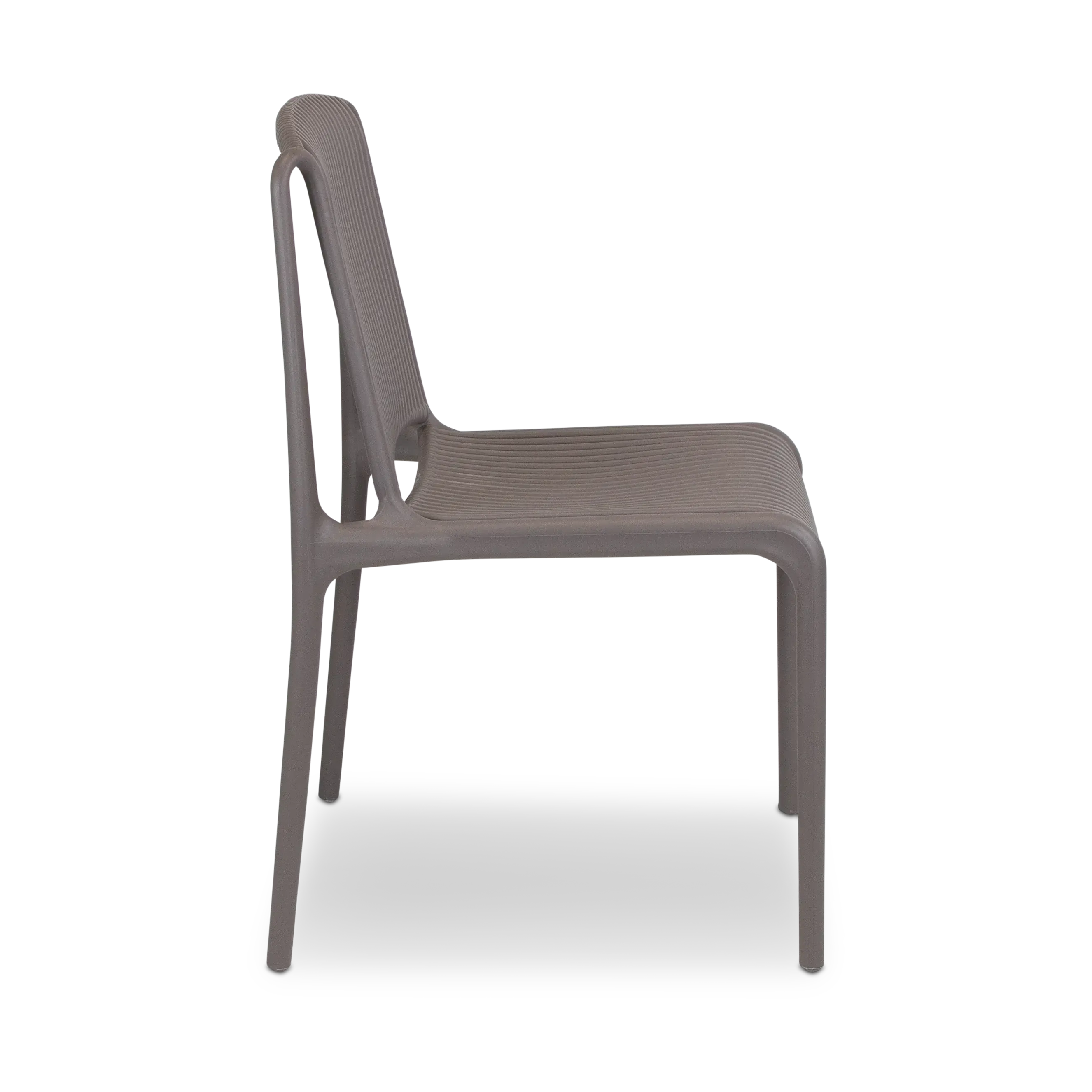 OD DC 0007 - Outdoor Dining Chair - Slatted Propylene in Taupe