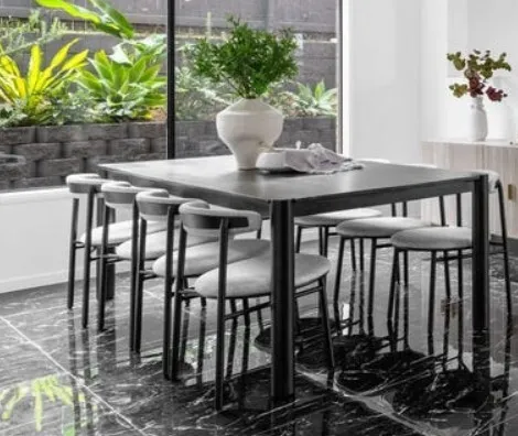 DT 1010 - Dining Table - Rectangle Mango-wood in Midnight