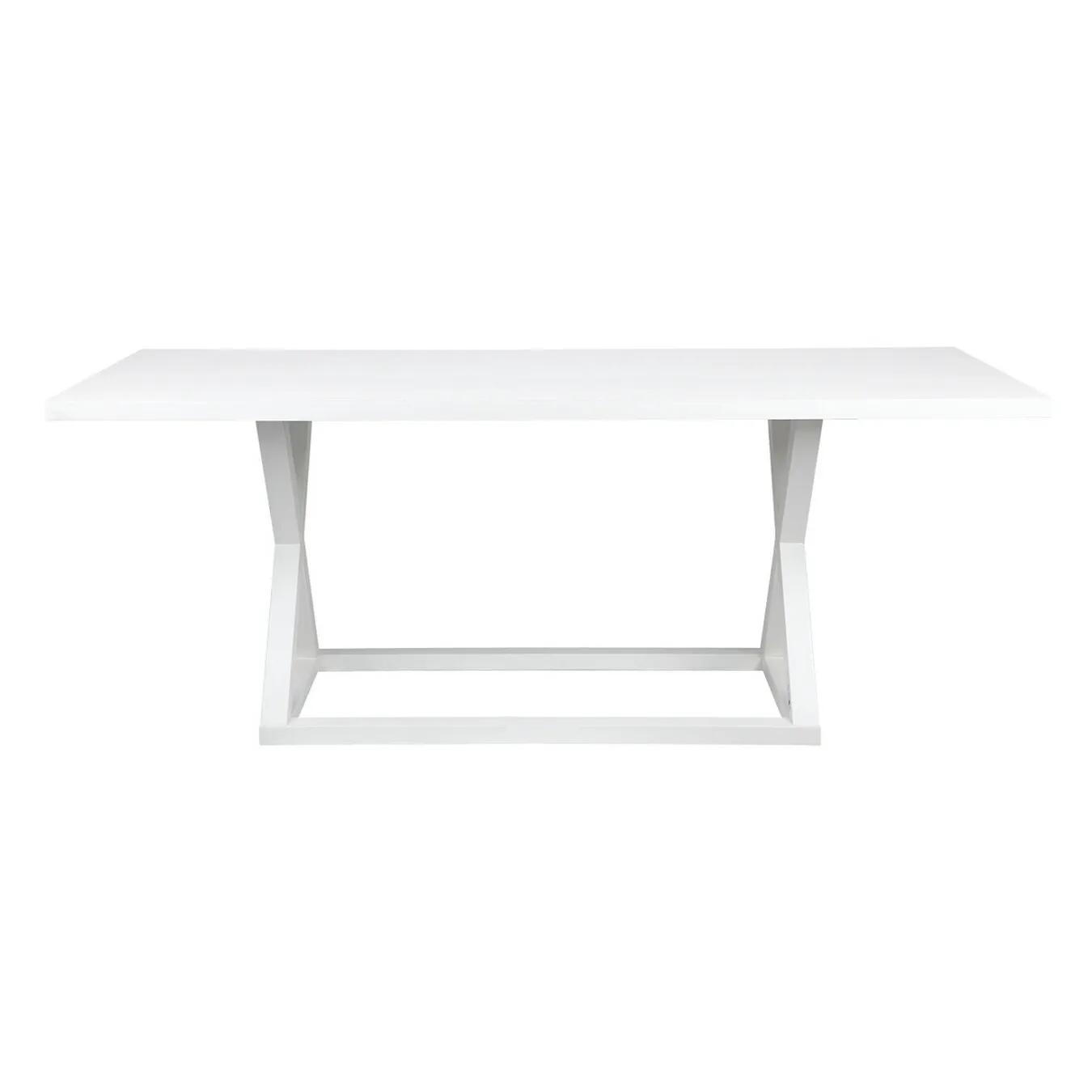 DT 0003 - Dining Table - Deccan White Rectangular 6 Seater