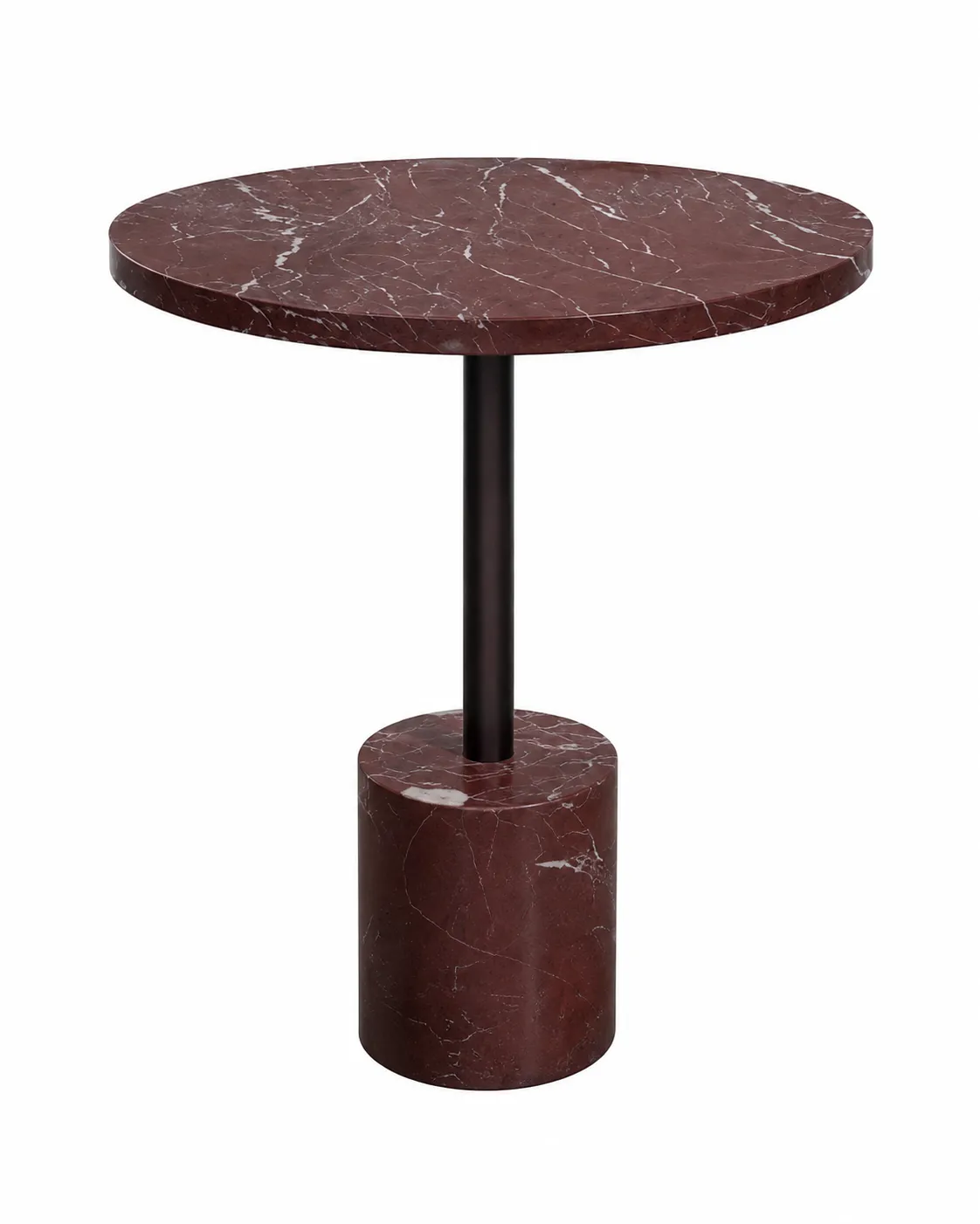 ST 0011 - Side Table - Sienna Marble Claret
