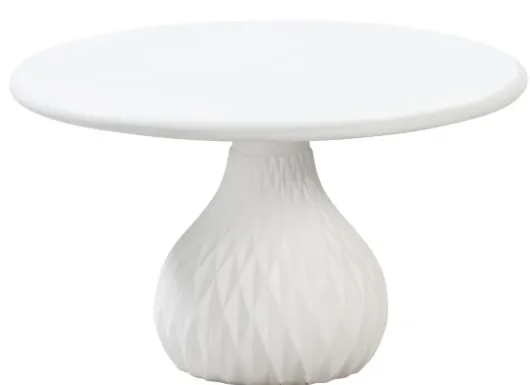 DT 0034 - Dining Table - Prism Round in White