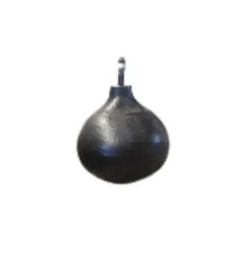 LP 6041 - Table Lamp - Black Ornate Bulb with Dimple Finish & Natural Drum Shade