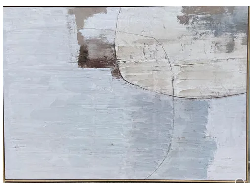 AW 9208 - Artwork - Extra Large - Abstract Neutral Tones - Framed Canvas