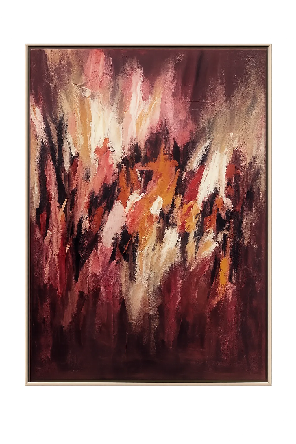 AW 0120 - Artwork - Oversized - Itsuki Framed Art with Oak Frame