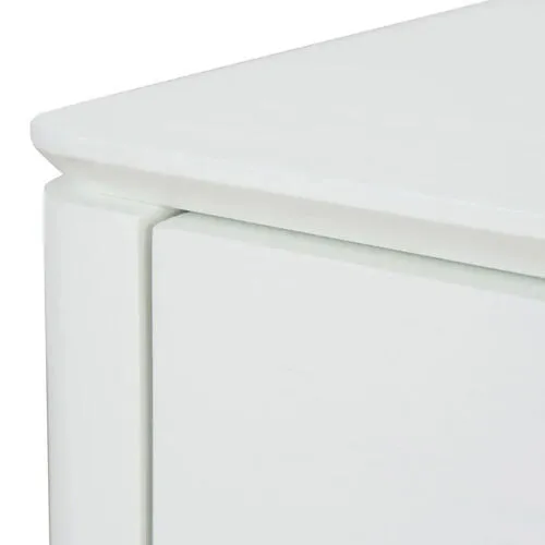 White Oak Veneer 2 Drawer Bedside Table - BST 0039