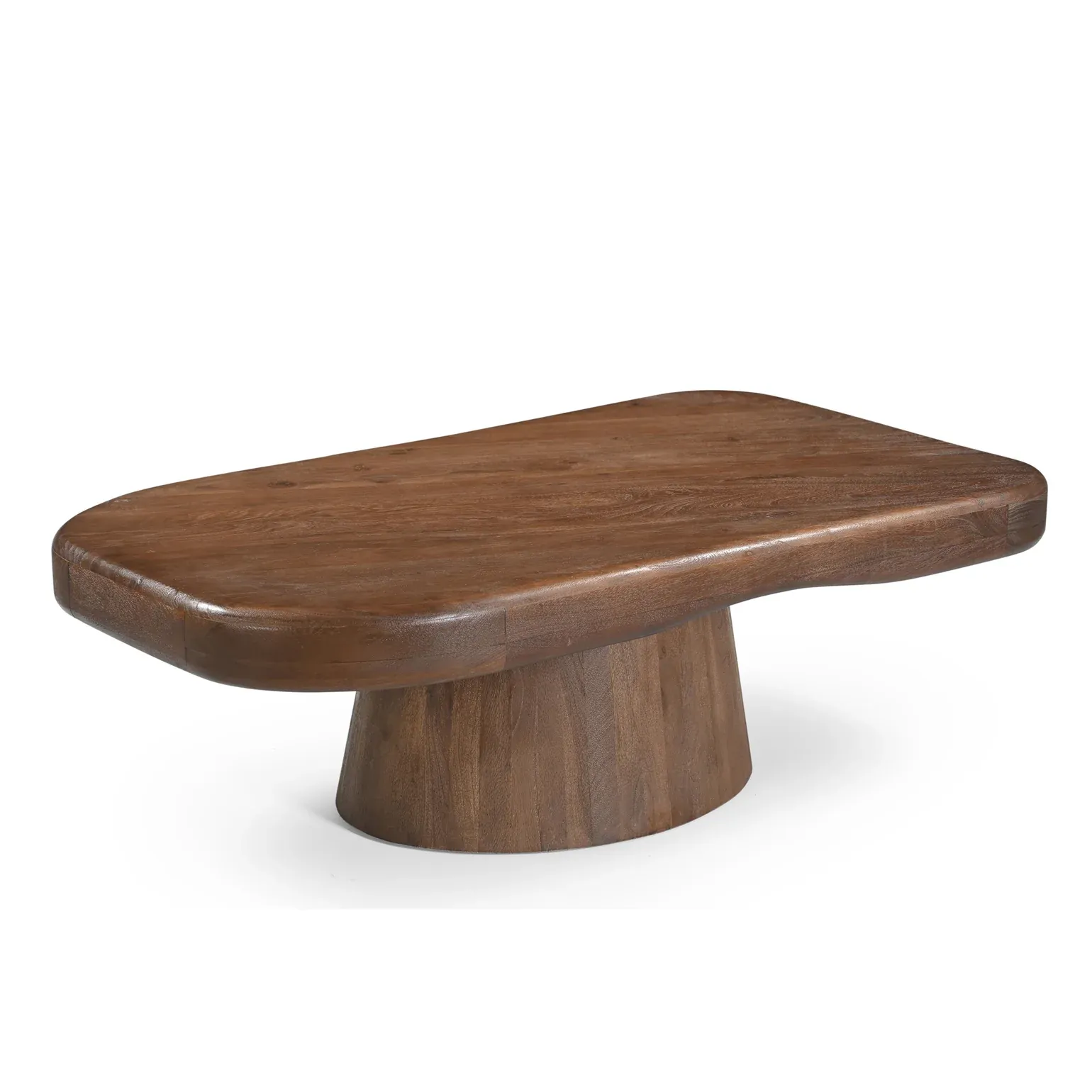 CT 0023 - Coffee Table - Walnut Organic Shaped 