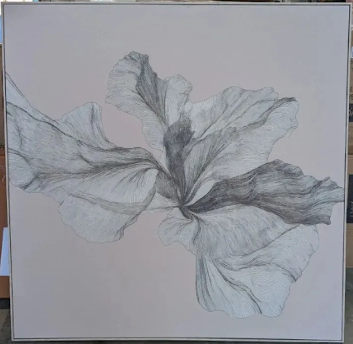 AW 0105 - Artwork - Large - Evolve B Framed Art - White Wash