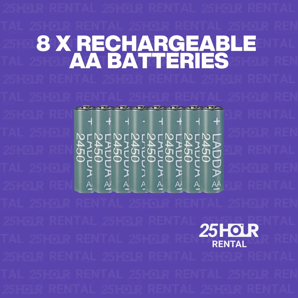 8 x rechargeable AA batteries