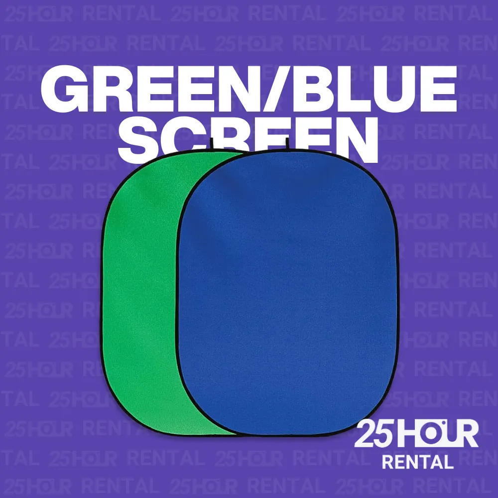 2x2M Foldable Background 2-sided 240x240cm Green/Blue Scren