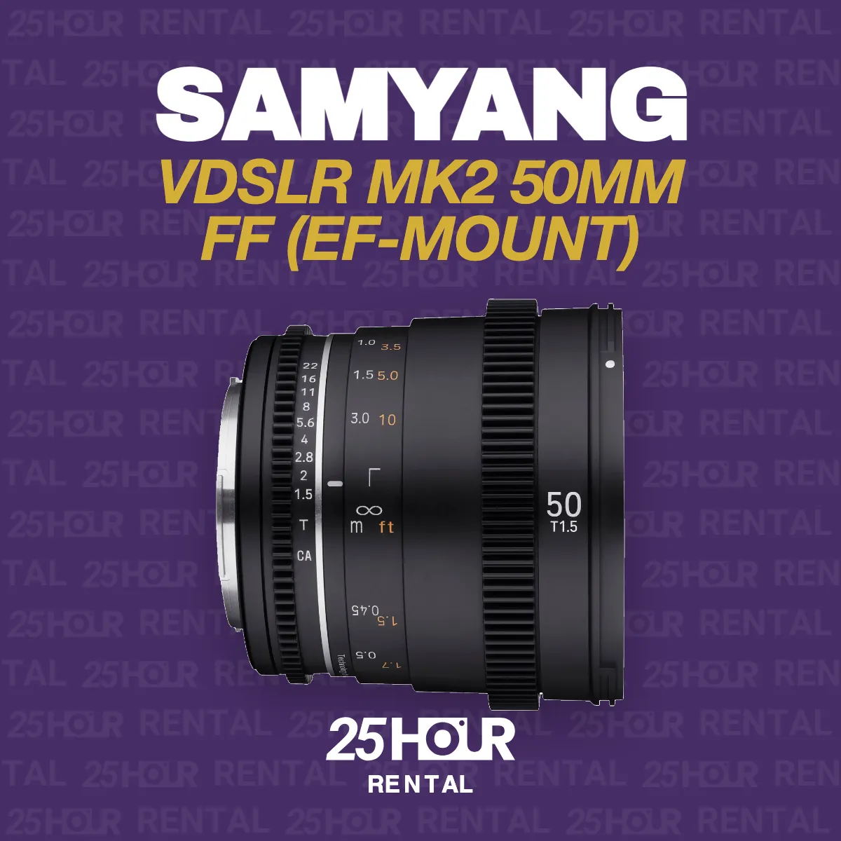 SAMYANG VDSLR MK2 50MM FF (EF-MOUNT)