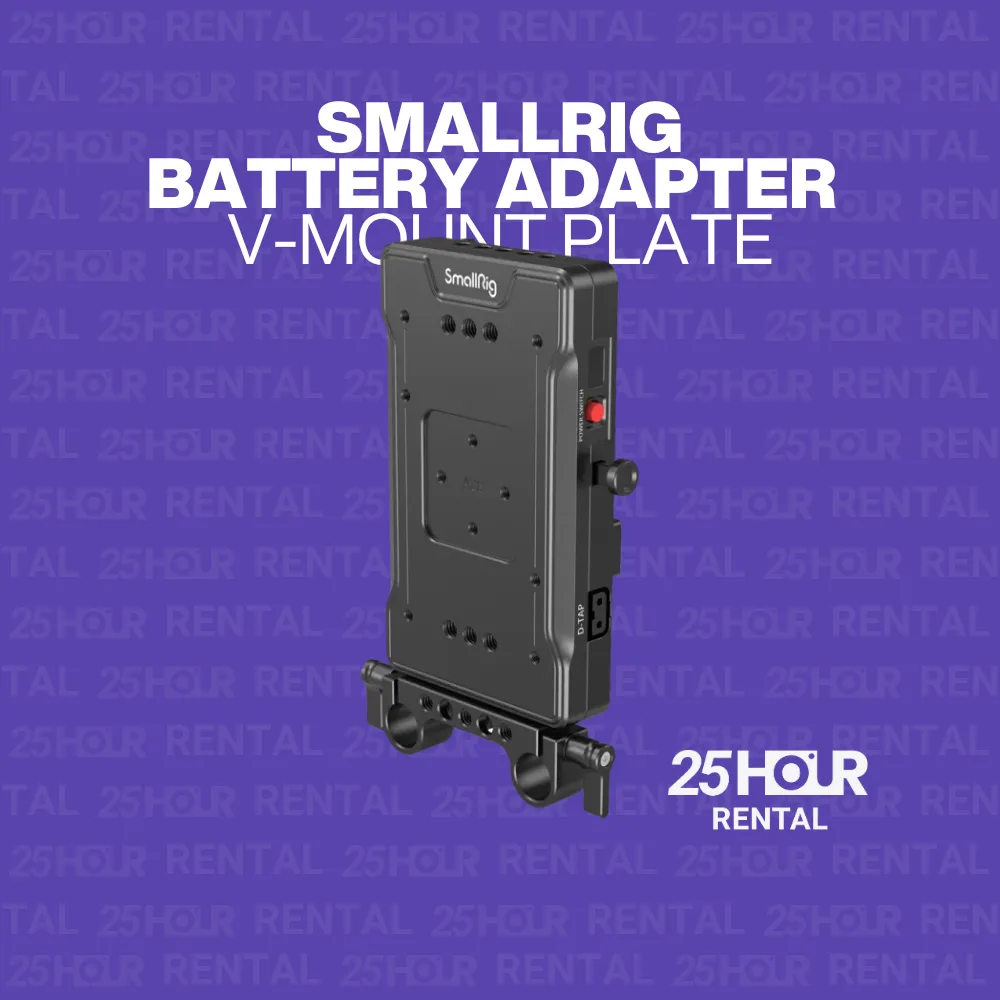 SMALLRIG - Battery Adapter V-Mount Plate - with Dual Rod Clamp