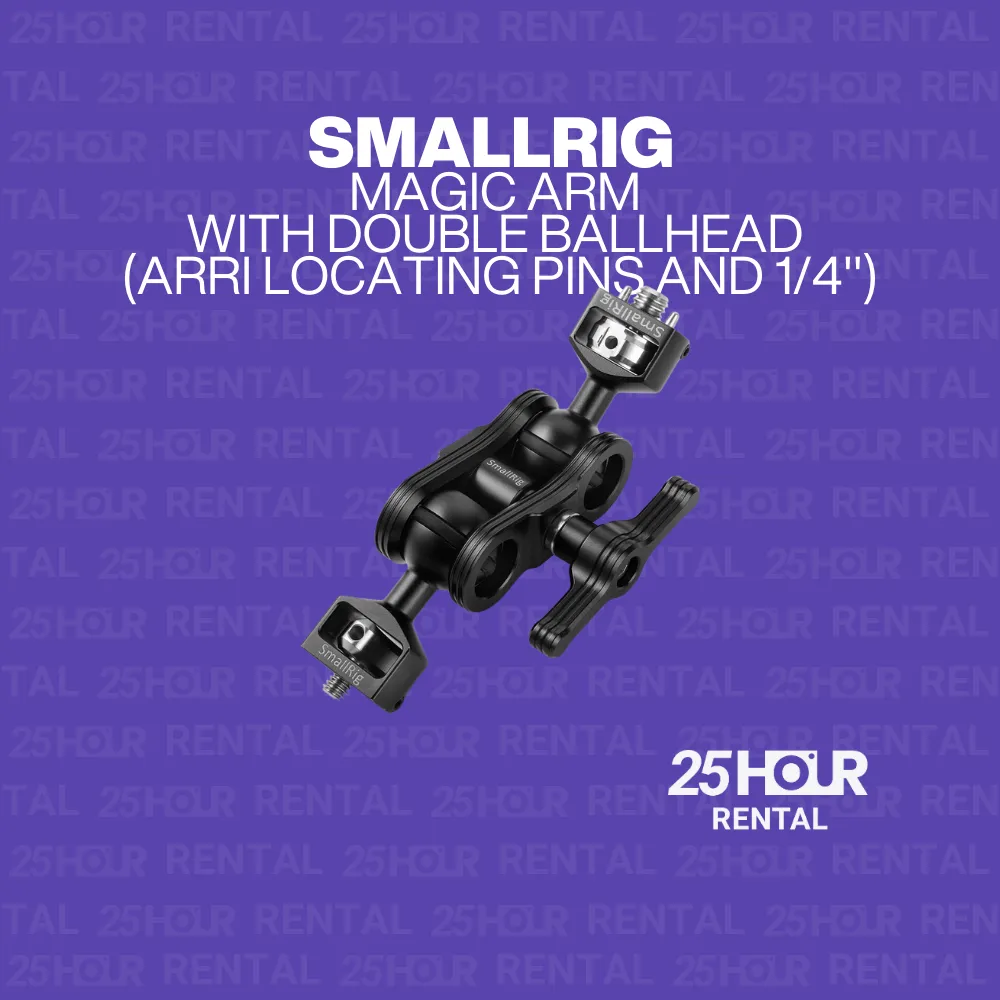 SMALLRIG MAGIC ARM WITH DOUBLE BALLHEAD (ARRI LOCATING PINS AND 1/4")
