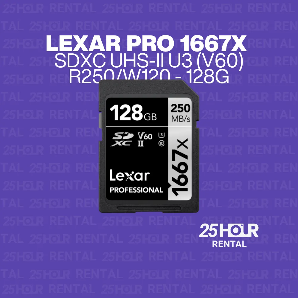 LEXAR PRO 1667X SDXC UHS-II U3 (V60) R250/W120 - 128G
