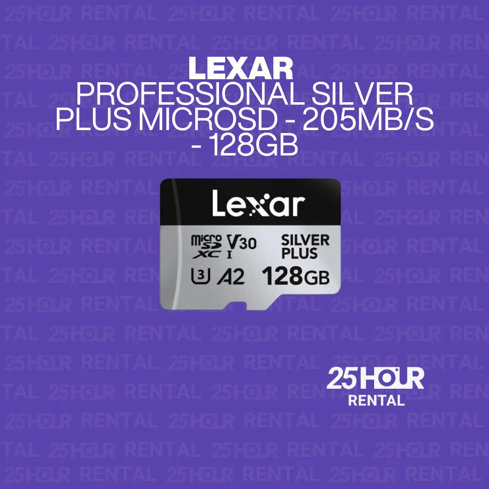 Lexar Professional Silver Plus MicroSD/SD - 205MB/s - 128GB