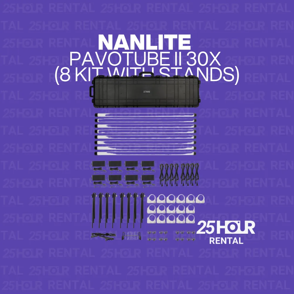 NANLITE PAVOTUBE II 30X (8 KIT With Stands)