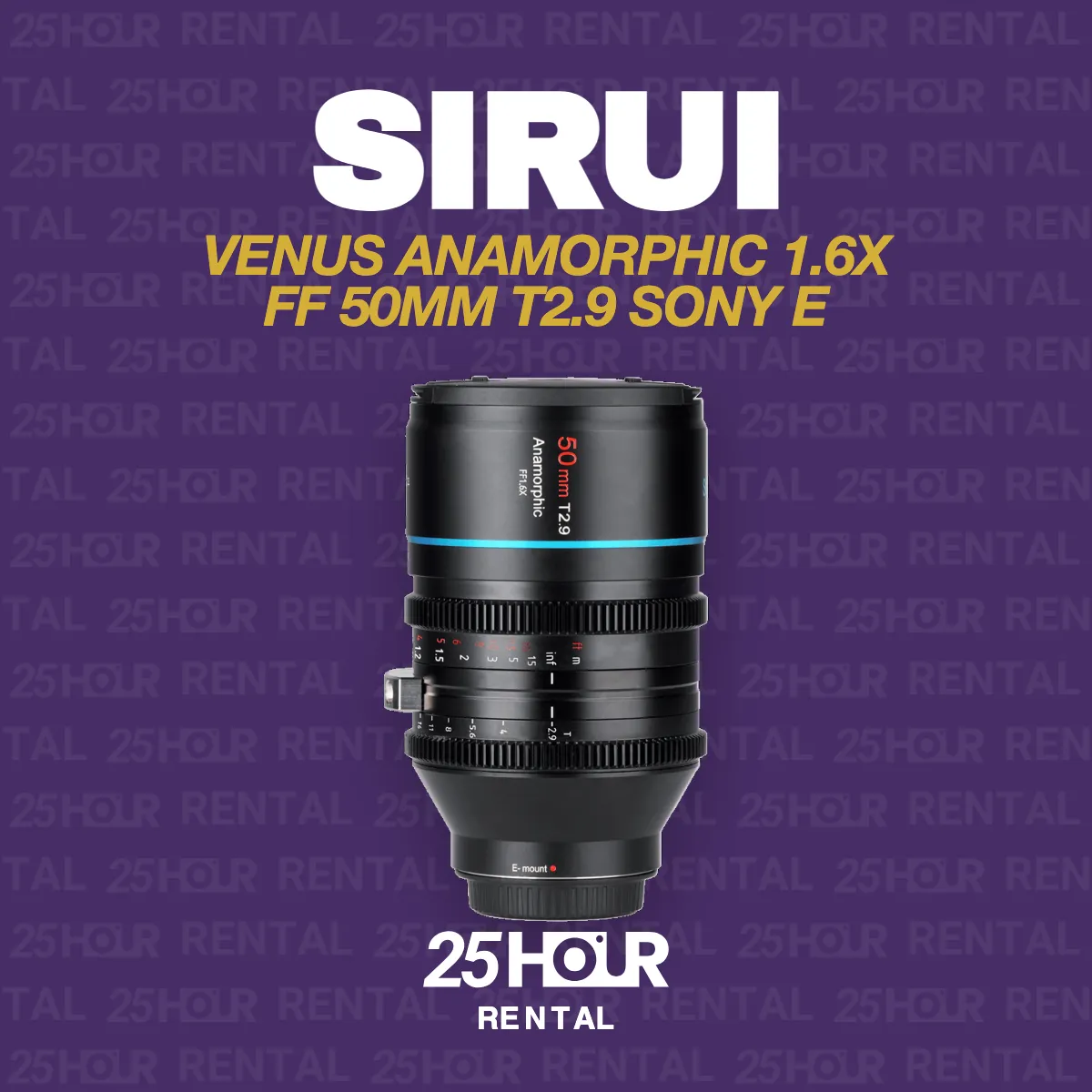 SIRUI VENUS ANAMORPHIC 1,6x - FF 50MM T2.9 SONY E-MOUNT