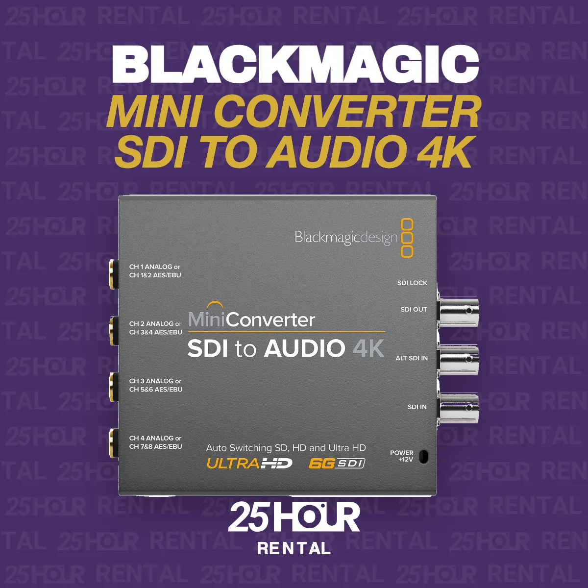 Mini Converter SDI to Audio 4K