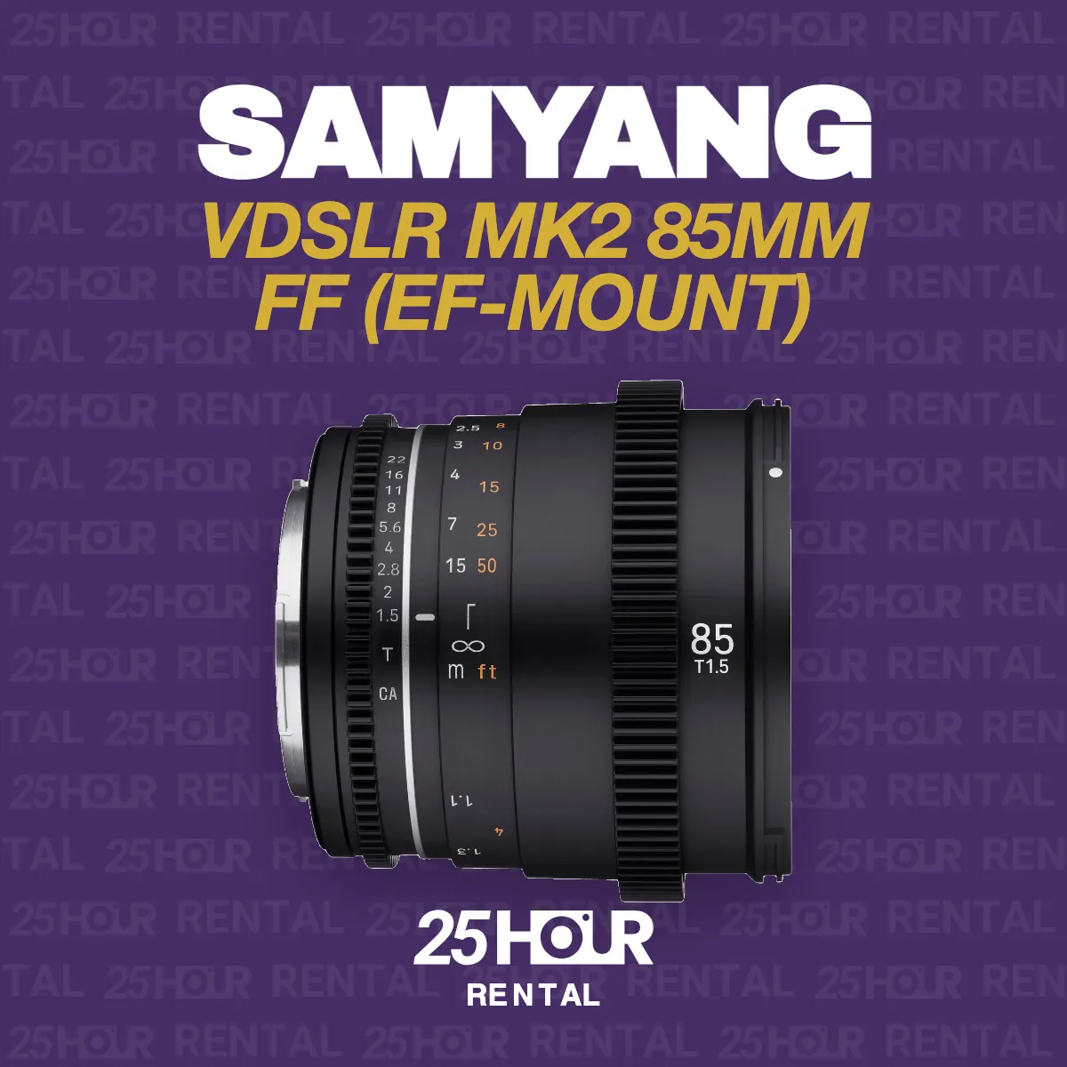 SAMYANG VDSLR MK2 85MM FF (EF-MOUNT)