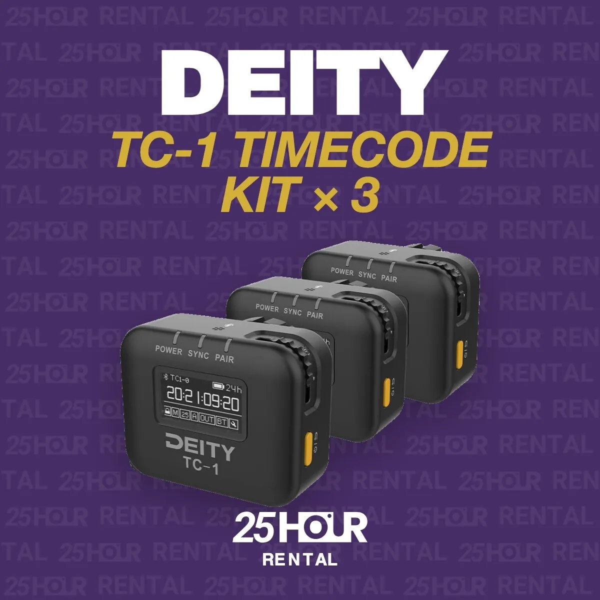 Deity TC-1 Timecode Kit (3×)