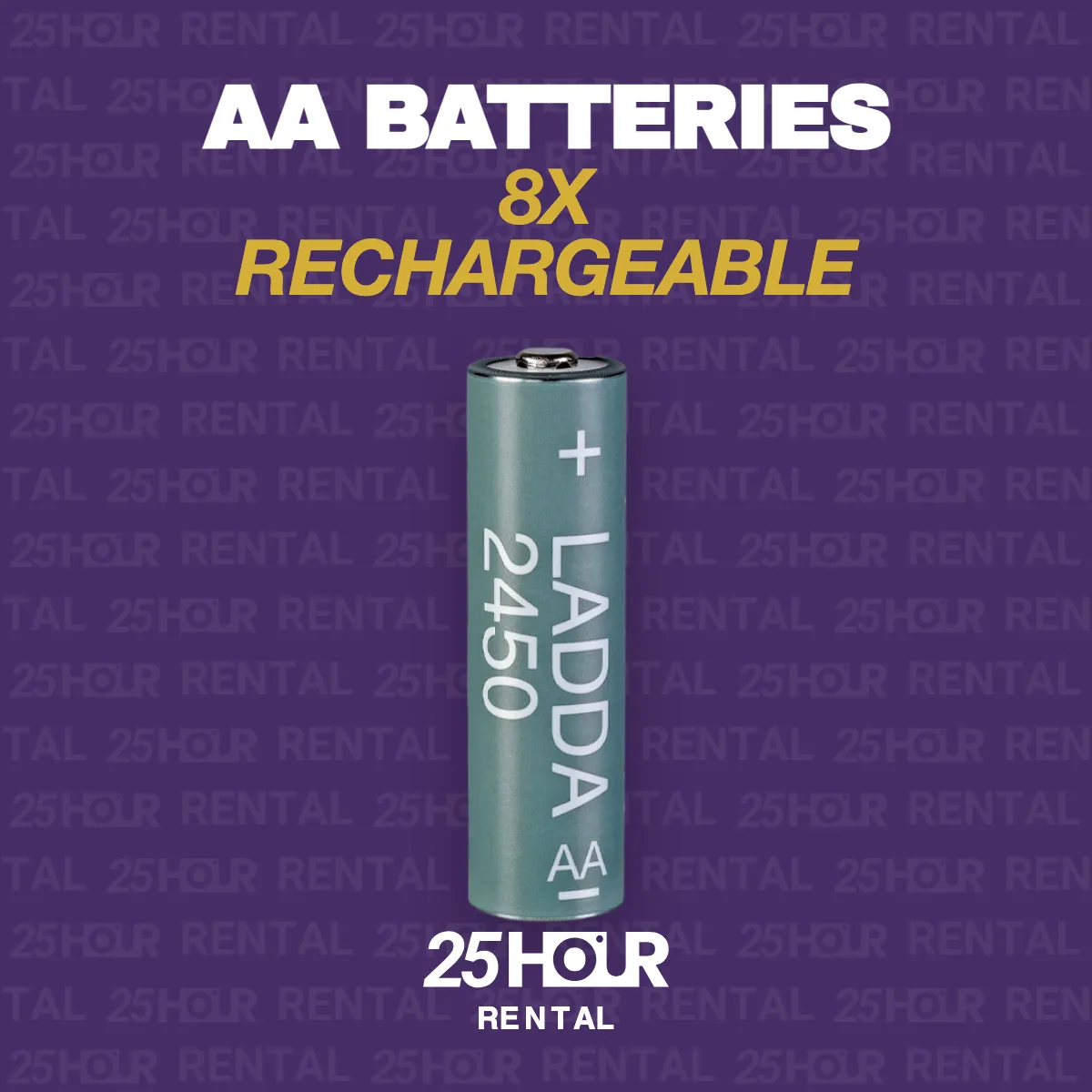 8 x rechargeable AA batteries