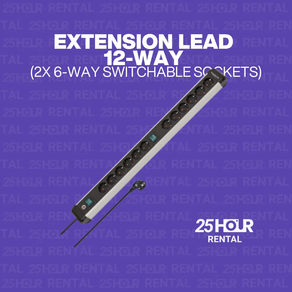 Extension lead 12-way Powerstrip