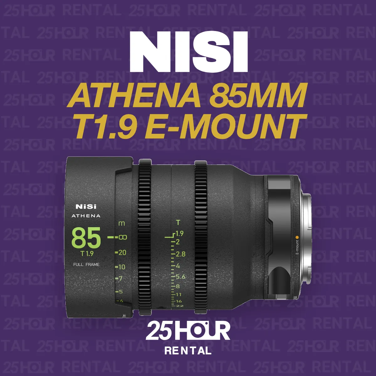 NISI ATHENA 85MM T1.9 E-Mount