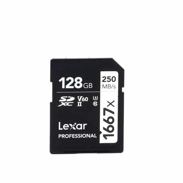 LEXAR PRO 1667X SDXC UHS-II U3 (V60) R250/W120 - 128G