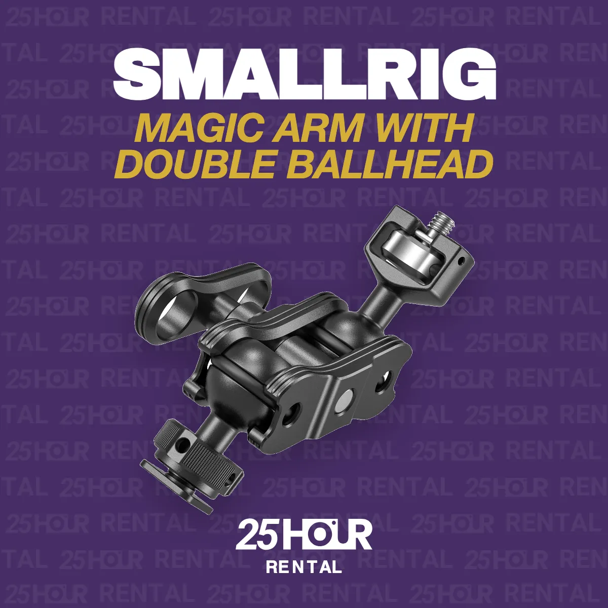 SMALLRIG MAGIC ARM WITH DOUBLE BALLHEAD (ARRI LOCATING PINS AND 1/4")