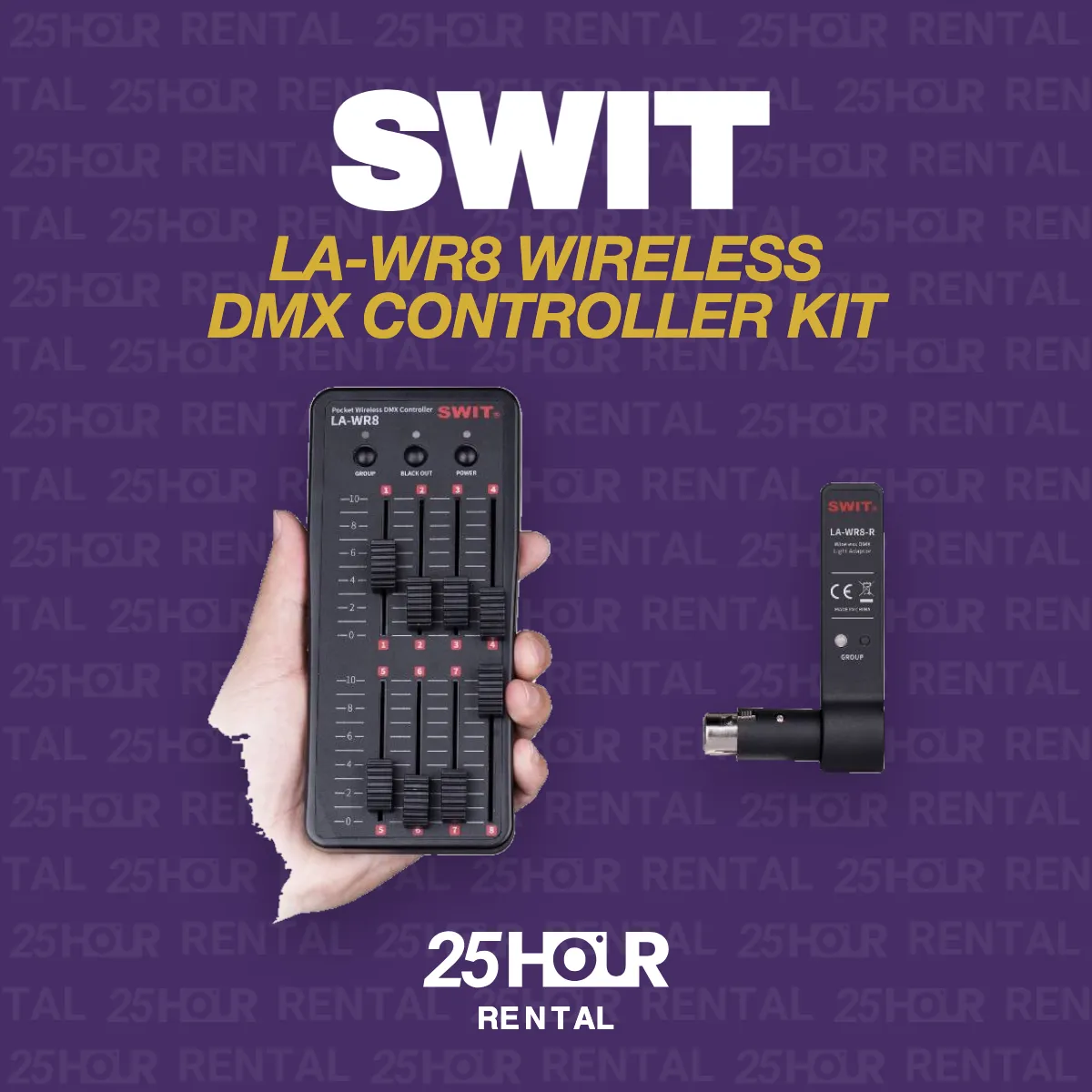 SWIT LA-WR8 8-CH POCKET WIRELESS DMX CONTROLLER KIT 1 TX & 3 RX