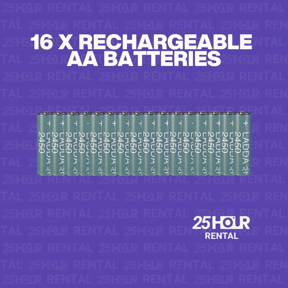 16 x rechargeable AA batteries