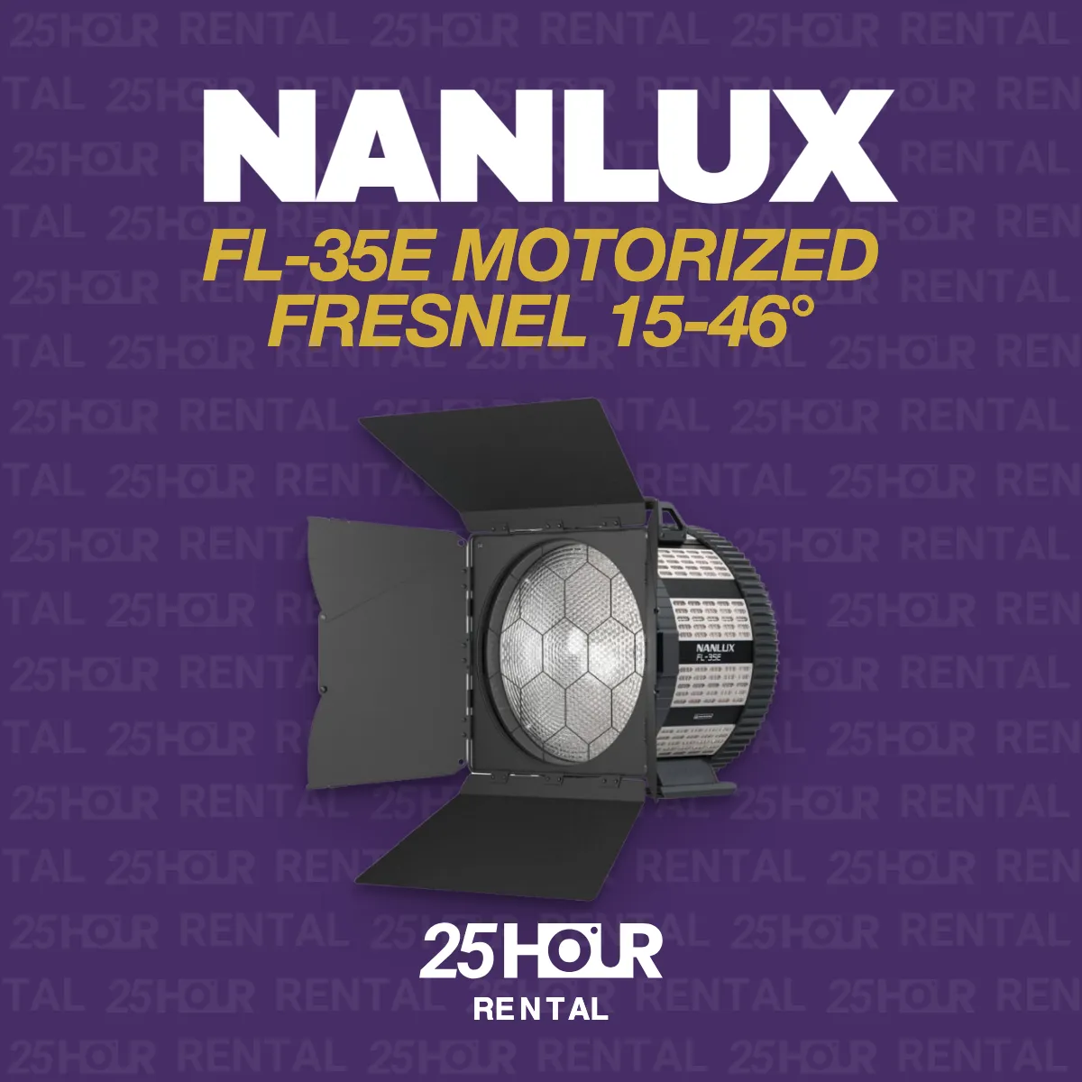 NANLUX FL-35E MOTORIZED FRESNEL LENS 15-46 DEG