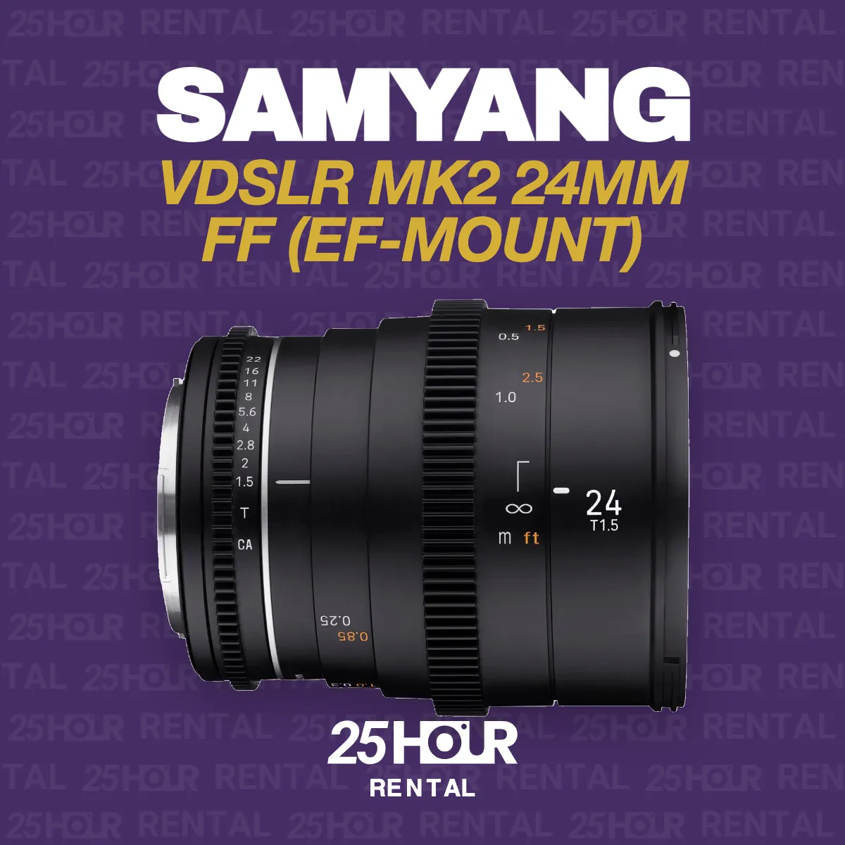 SAMYANG VDSLR MK2 24MM FF (EF-MOUNT)