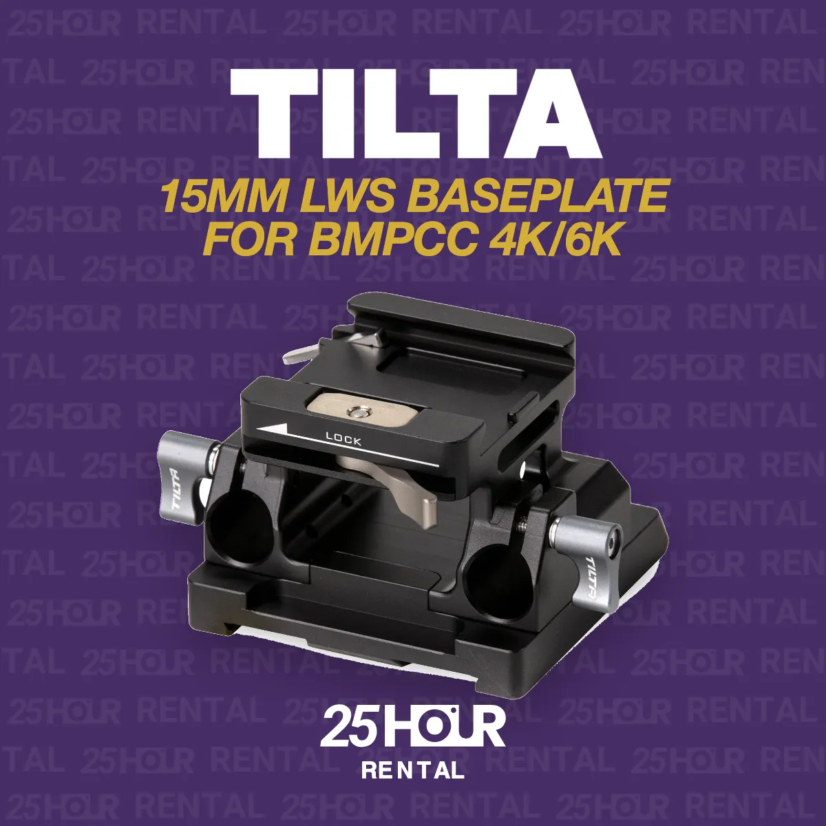 TILTA 15MM LWS BASEPLATE FOR BMPCC 4K/6K