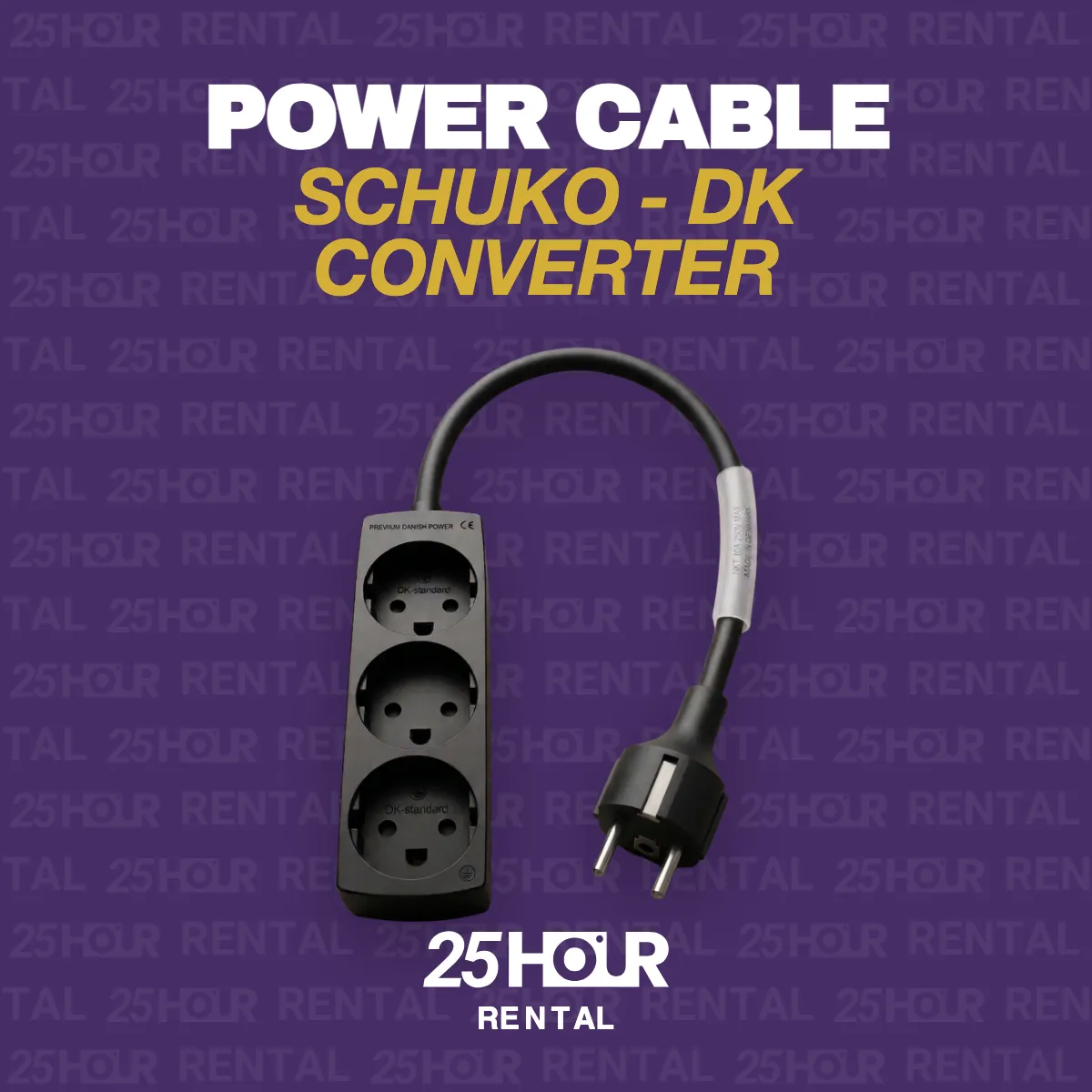 Schuko - DK Converter Power Cable
