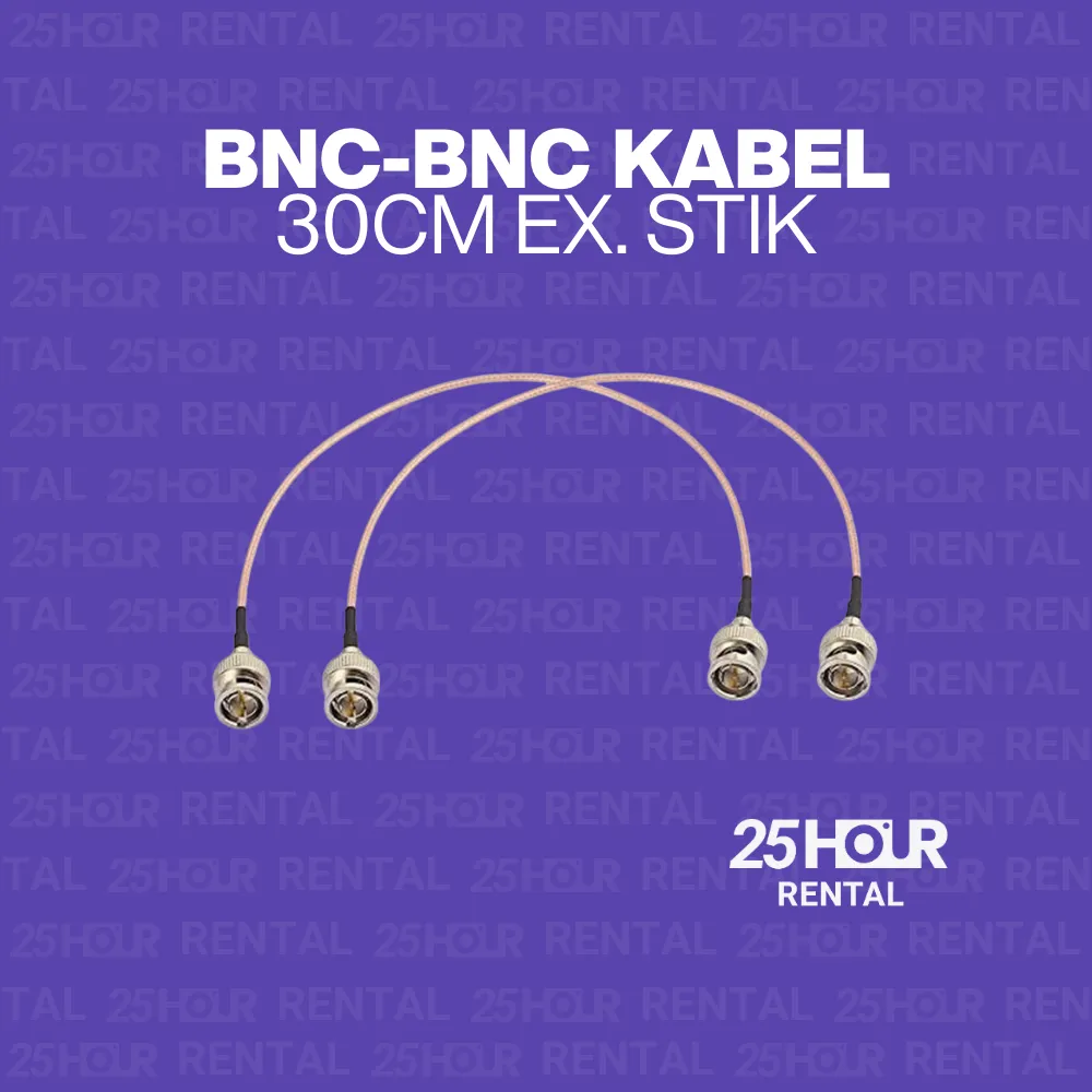 BNC-BNC kabel 30cm ex. stik