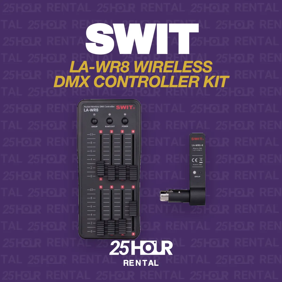 SWIT LA-WR8 8-CH POCKET WIRELESS DMX CONTROLLER KIT 1 TX & 3 RX