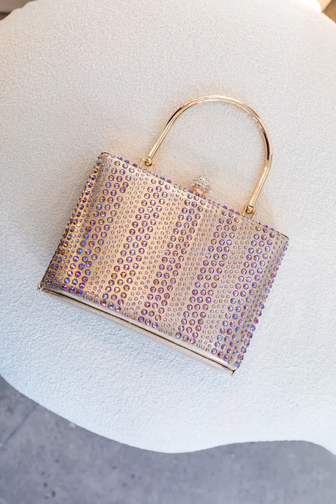 CLUTCH ORO ROSA CON ASA