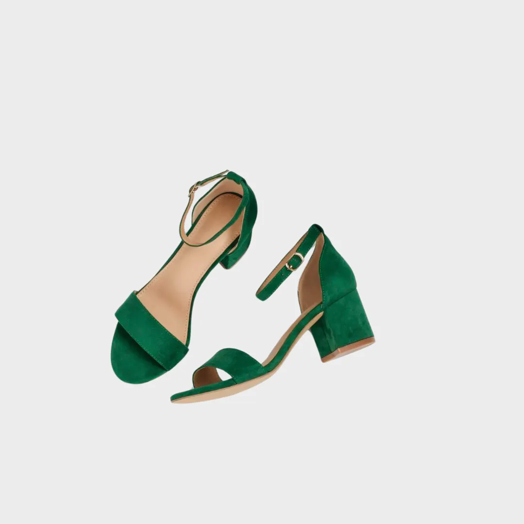 SANDALIAS TERCIOPELO VERDES